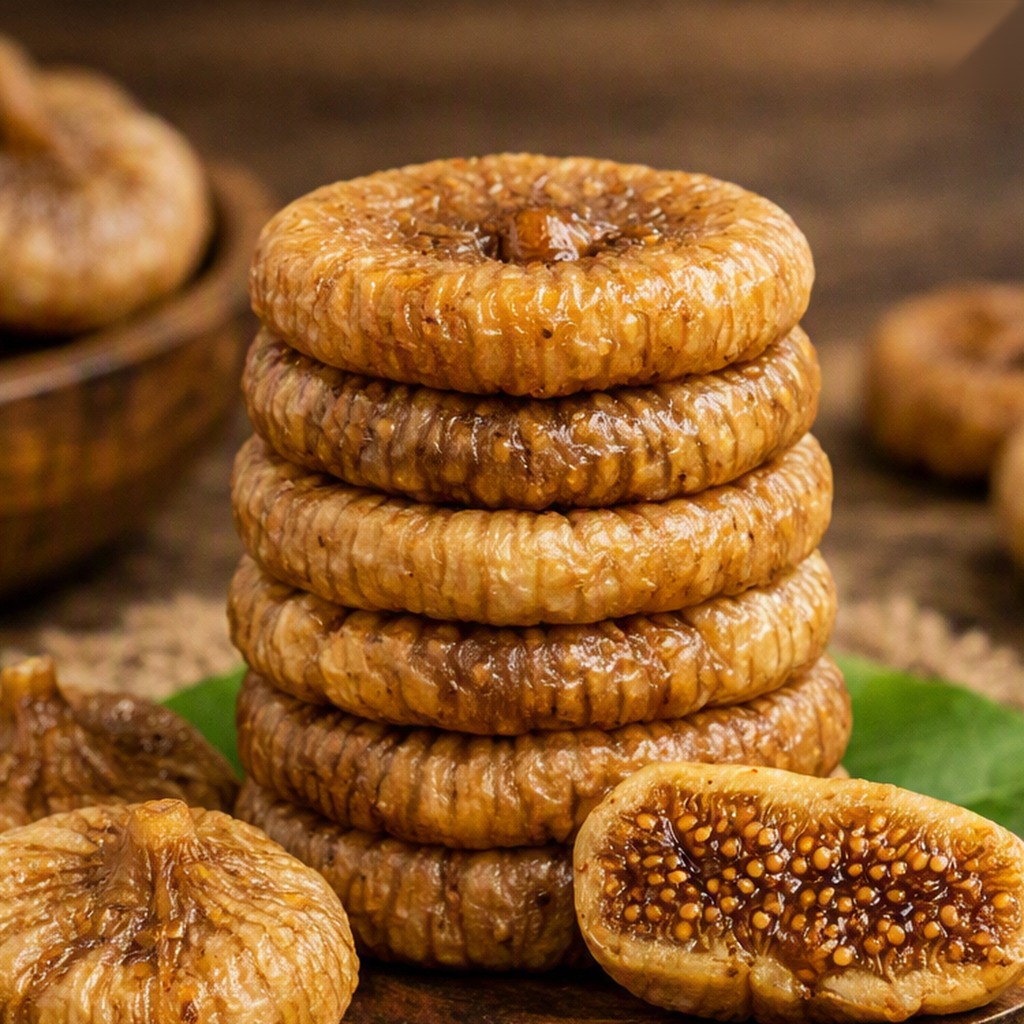 Dried Figs (Anjeer) close-up texture