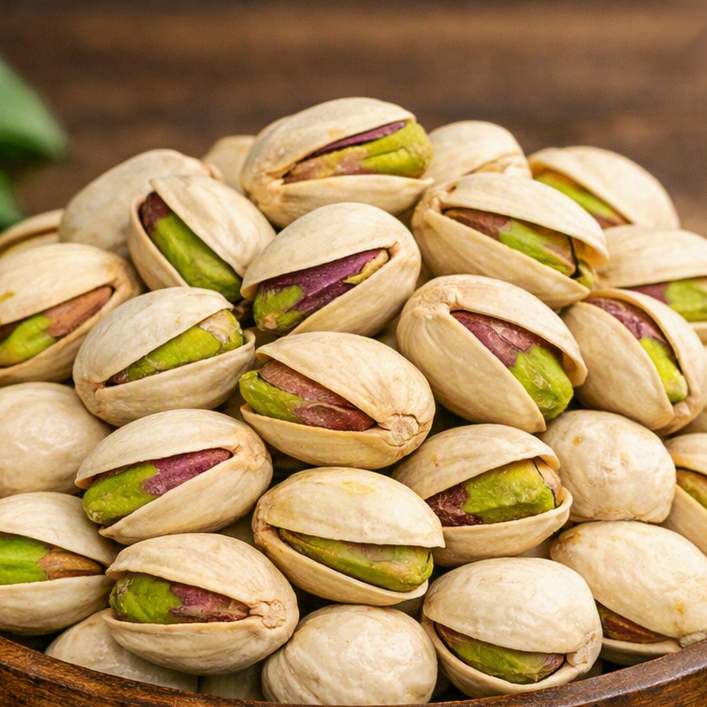 Pistachios (Pista) close-up texture